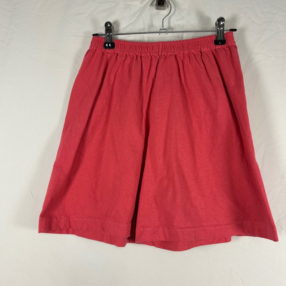 Honors Knit Shorts Women Small Coral Pink Vintage High Rise Cotton USA